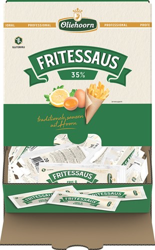 Fritessaus Oliehoorn 35pr glutenvr sachet 198x20ml 198 Stuk