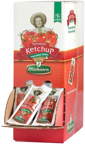 Tomatenketchup Oliehoorn sachet 150x15ml 150 Stuk