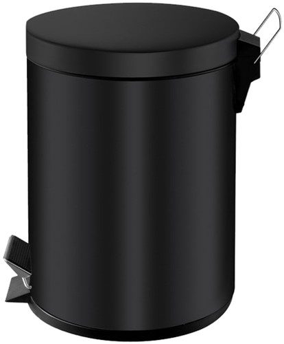 Afvalbak Vepa Bins pedaalemmer 5 liter zwart 1 Stuk