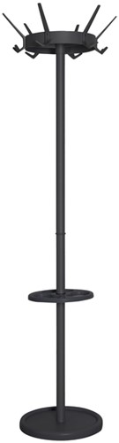 Kapstok Vepa Bins Crown 18 haken staand zwart 1 Stuk