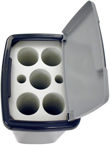 Afvalbak Vepa Bins bekerinzet 50 liter grijs 1 Stuk-3