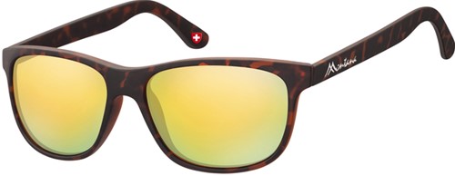 Zonnebril Montana met geel glas mat turtle 1 Stuk
