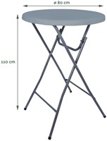 Statafel BRASQ 80cm grijs 1 Stuk-2