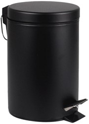 Afvalbak BRASQ pedaalemmer 3 liter zwart 1 Stuk