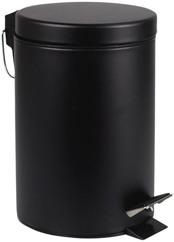Afvalbak BRASQ pedaalemmer 20 liter zwart 1 Stuk