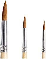 Penseel Qrea synthetisch haar  set à 3 breedtes 3 Stuk-3