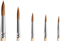 Penseel Qrea synthetisch haar  set à 5 breedtes 5 Stuk-5