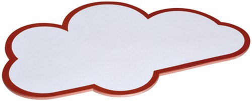 Workshopkaarten MAUL wolk 27x43cm wit 20 Stuk