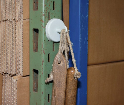 Haakmagneet MAUL 47mm 12kg wit 5 Stuk-2