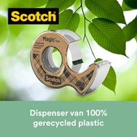 Plakband Scotch Magic 919 19mmx20m + afroller 1 Stuk-2