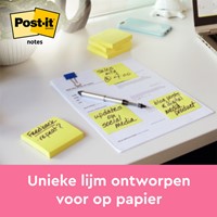 Memoblok 3M Post-it 654 76x76mm geel 16 + 4 gratis 20 Stuk-2