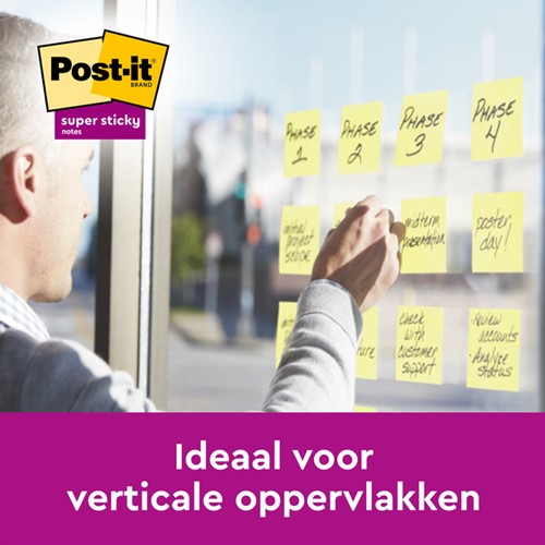 Memoblok 3M Post-it 622 SS 47.6x47.6mm geel 21+3 24 Stuk-3