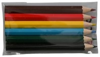 Kleurpotloden kort set a 6 kleuren 6 Stuk-2