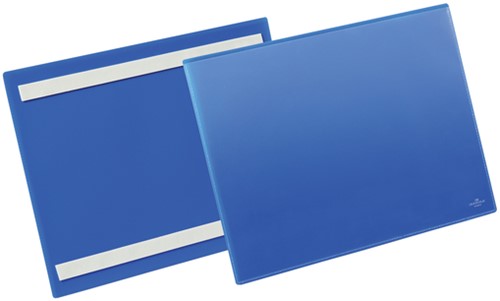 Documenthoes Durable zelfklevend A4 liggend blauw 50 Stuk