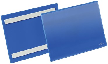 Documenthoes Durable zelfklevend A5 liggend blauw 50 Stuk