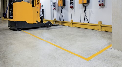 Vloermarkeringstape DURALINE 50mmx30m geel 1 Stuk-1
