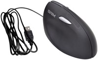 Muis Ergofy SRM VS4 rechts draad zilver/zwart 1 Stuk-3
