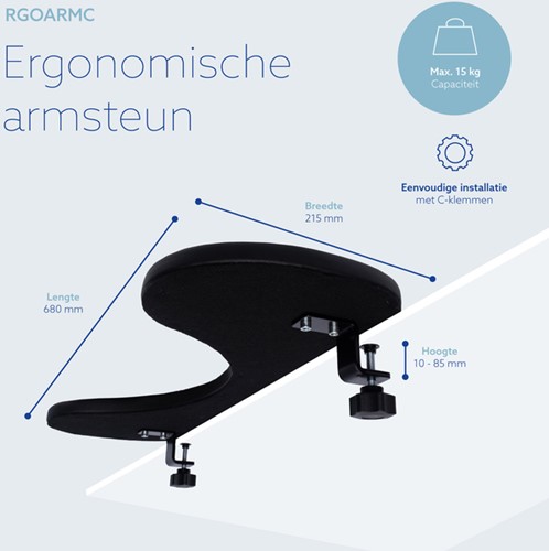 Armsteun R-Go Ergonomisch Zwart 1 Stuk-1