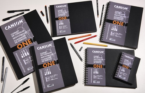 Schetsboek Canson Art Book One 100gr 216x140mm wit 1 Stuk-2