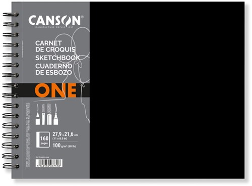 Schetsboek Canson Art Book One 100gr 279x216mm wit 1 Stuk
