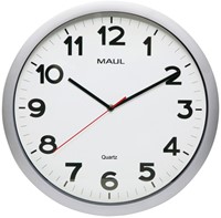 Wandklok MAUL Step Quartz Ø40x5cm kunstst zil/wit 1 Stuk