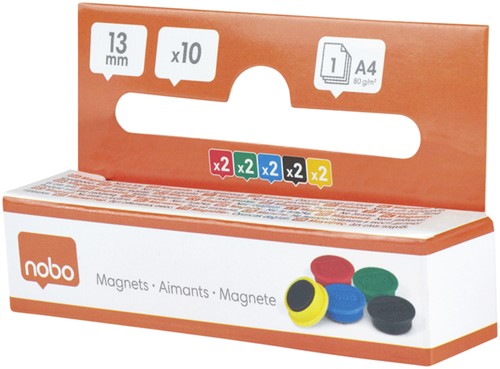 Magneet Nobo 13mm assorti 10st 10 Stuk-2