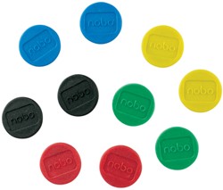 Magneet Nobo 13mm assorti 10st 10 Stuk