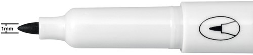 Whiteboardmarker Nobo Glide fijn 1mm zwart 4 Stuk-1