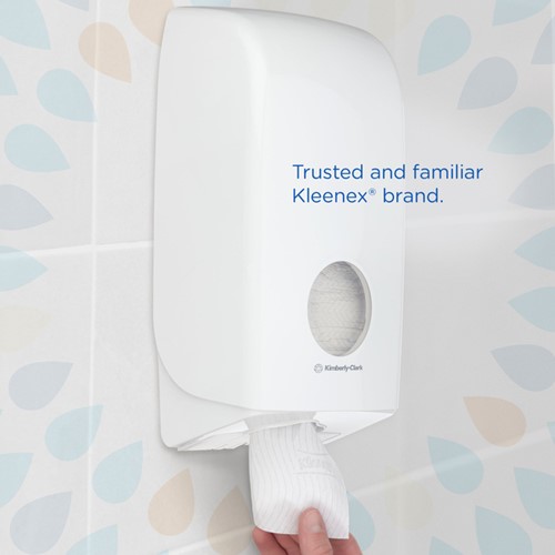 Toiletpapier Kleenex gevouwen 2laags 110x186mm wit 36 pak-3
