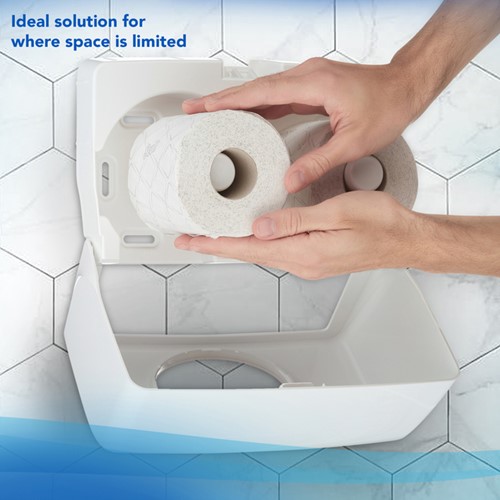 Toiletpapier Scott Essential 2laags 350 vel wit 64 Rol-3
