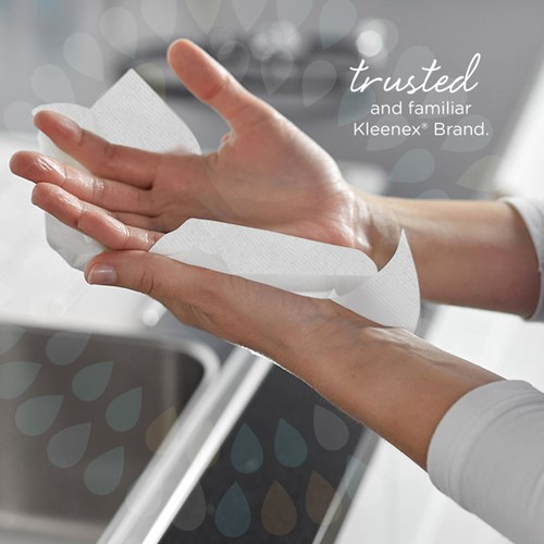 Handdoek Kleenex Ultra 2laags 215x318mm wit 6778 15 Stuk-4