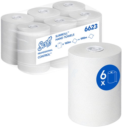 Handdoekrol Scott Control Slimroll 1laags 6623 6 Rol