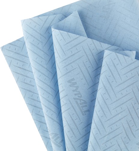 Poetspapier WypAll L10 GeneralClean blauw 7255 6 Rol-2