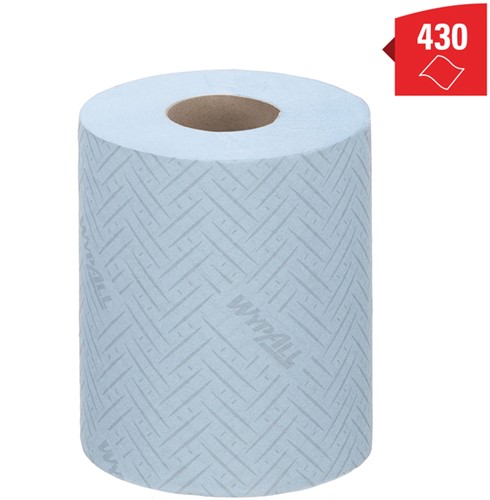 Poetspapier WypAll L10 GeneralClean blauw 6223 6 Rol-3
