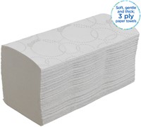 Handdoek Kleenex Ultra 3laags 215x318mm wit 6710 15 Stuk-1