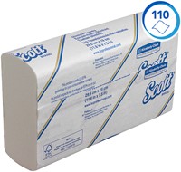 Handdoek Scott Slimfold 1laags 190x300mm wit 16 pak-3