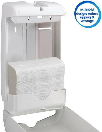 Handdoek Scott Slimfold 1laags 190x300mm wit 16 pak-2