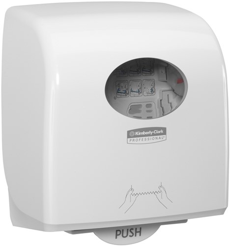 Handdoekroldispenser Kimberly Clark Slimroll wit 1 Stuk-2