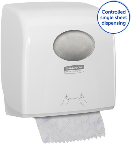 Handdoekroldispenser Kimberly Clark Slimroll wit 1 Stuk-3