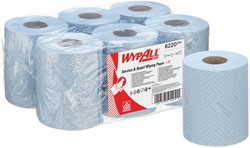 Poetspapier WypAll L10 GeneralClean blauw 6220 6 Rol
