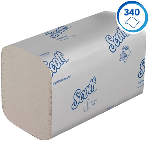 Handdoek Scott Essential 1laags 200x212mm wit 15 Stuk-3