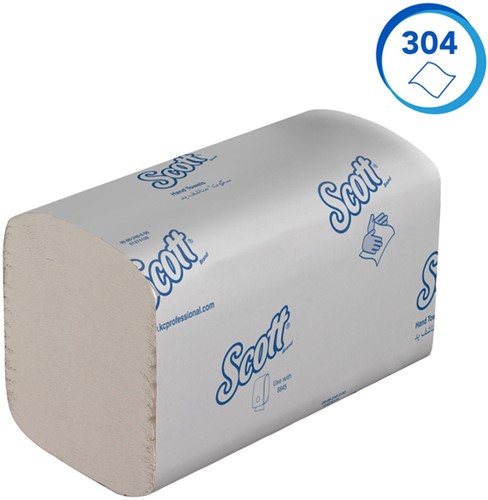 Handdoek Scott Control 1laags 200x210mm wit 15 pak-3