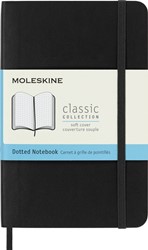 Notitieboek Moleskine pocket 90x140 dots sc zw 1 Stuk