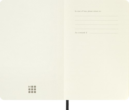 Notitieboek Moleskine pocket 90x140 dots sc zw 1 Stuk-2