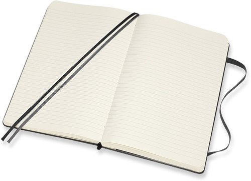 Notitieboek Moleskine Expanded large lijn hc zwart 1 Stuk-3