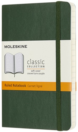 Notitieboek Moleskine pocket 90x140 ln sc myrt gn 1 Stuk