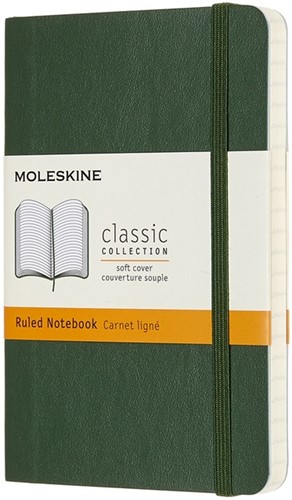 Notitieboek Moleskine pocket 90x140 ln sc myrt gn 1 Stuk