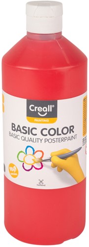 Plakkaatverf Creall Basic lichtrood 500ml 500 Milliliter