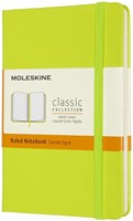 Notitieboek Moleskine pocket 90x140 ln hc lem gn 1 Stuk