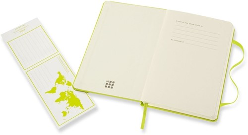 Notitieboek Moleskine pocket 90x140 ln hc lem gn 1 Stuk-2